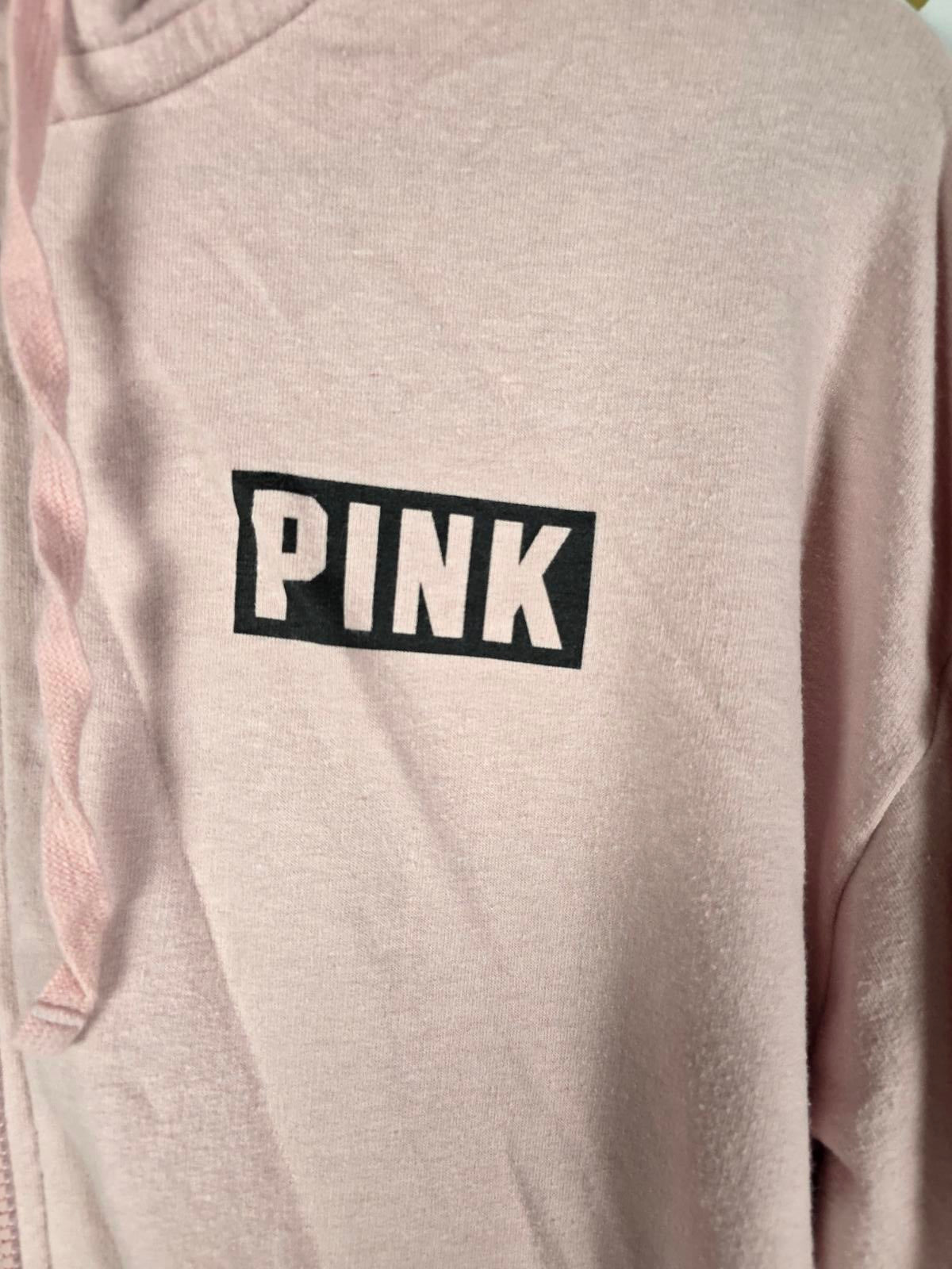 Victorias Secret Pink Full Zip Hoodie Jacket Oversized XS