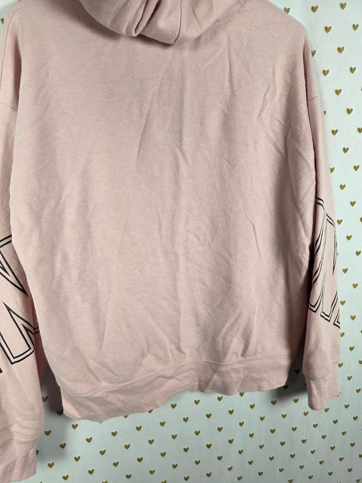 Victorias Secret Pink Full Zip Hoodie Jacket Oversized XS