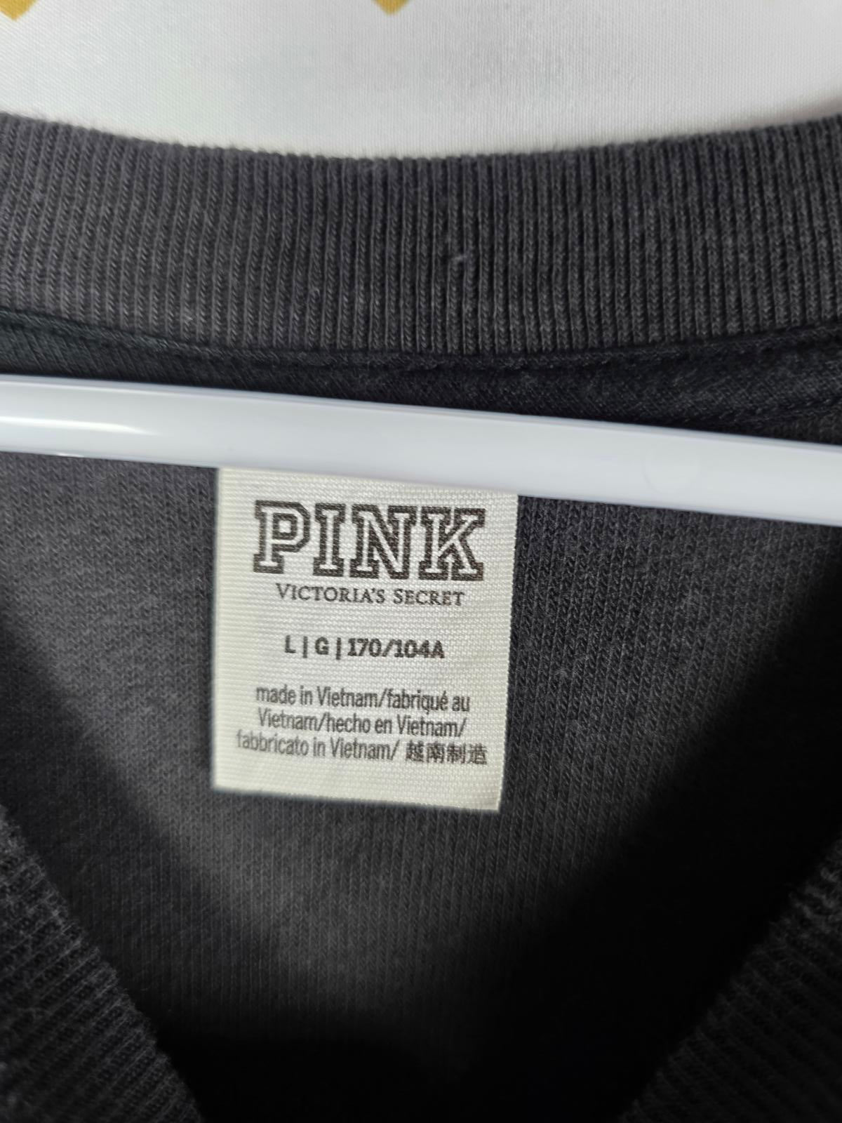 Victorias Secret Pink ROSE EMBROIDERED Matching Joggers Sweats sweater SET M L