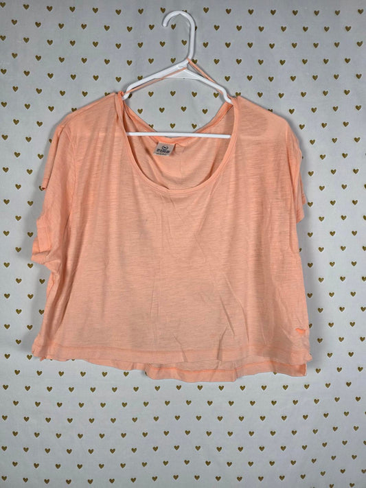 Victorias Secret PINK Y2k VINTAGE Neon Cropped tee shirt small