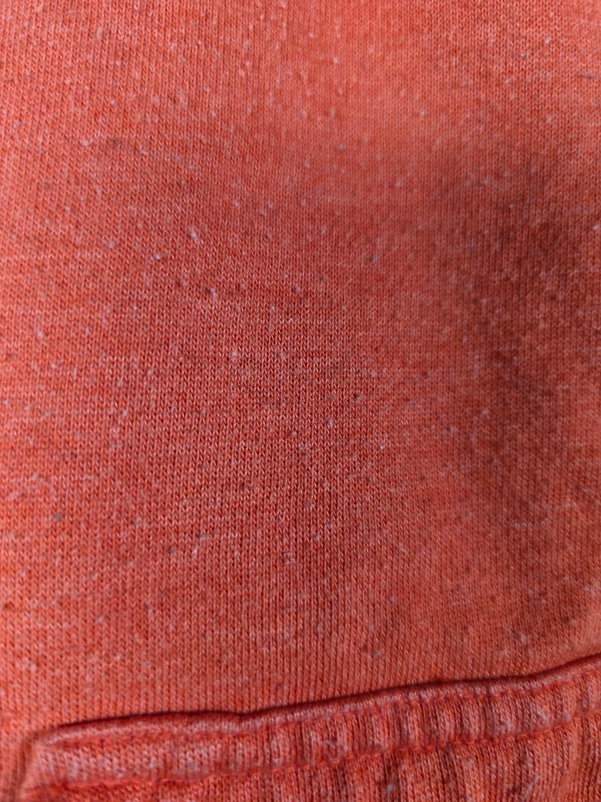 Victorias Secret Pink Orange LOVE Full Zip Hoodie Jacket FAVORITE SWEATS Small