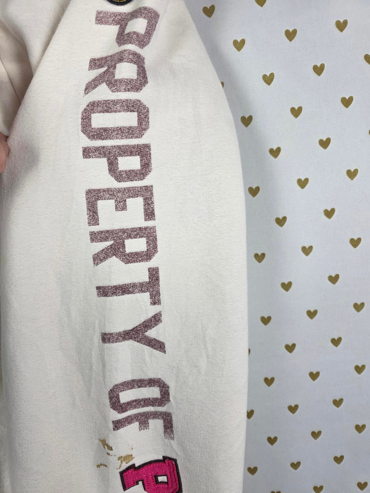 Victorias Secret VINTAGE y2k Property of PINK 86 Peace JOGGERS Sweatpants XS