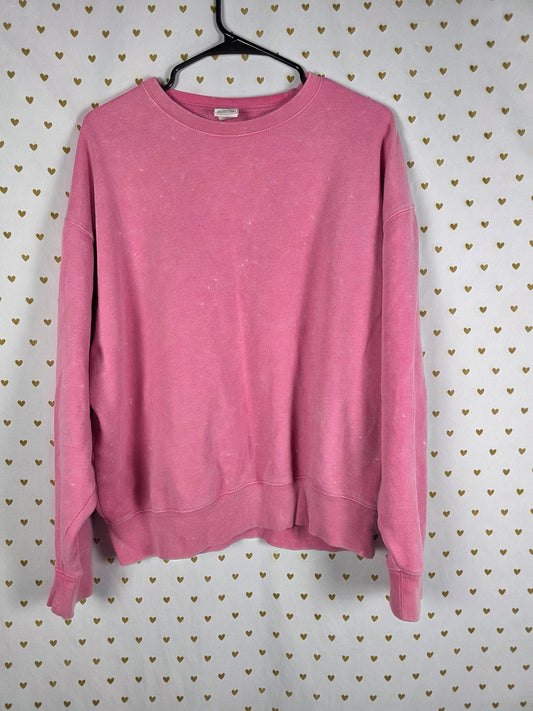 Victorias Secret Pink Vintage Stye Crew Soft Sweater Shirt Pullover MEDIUM