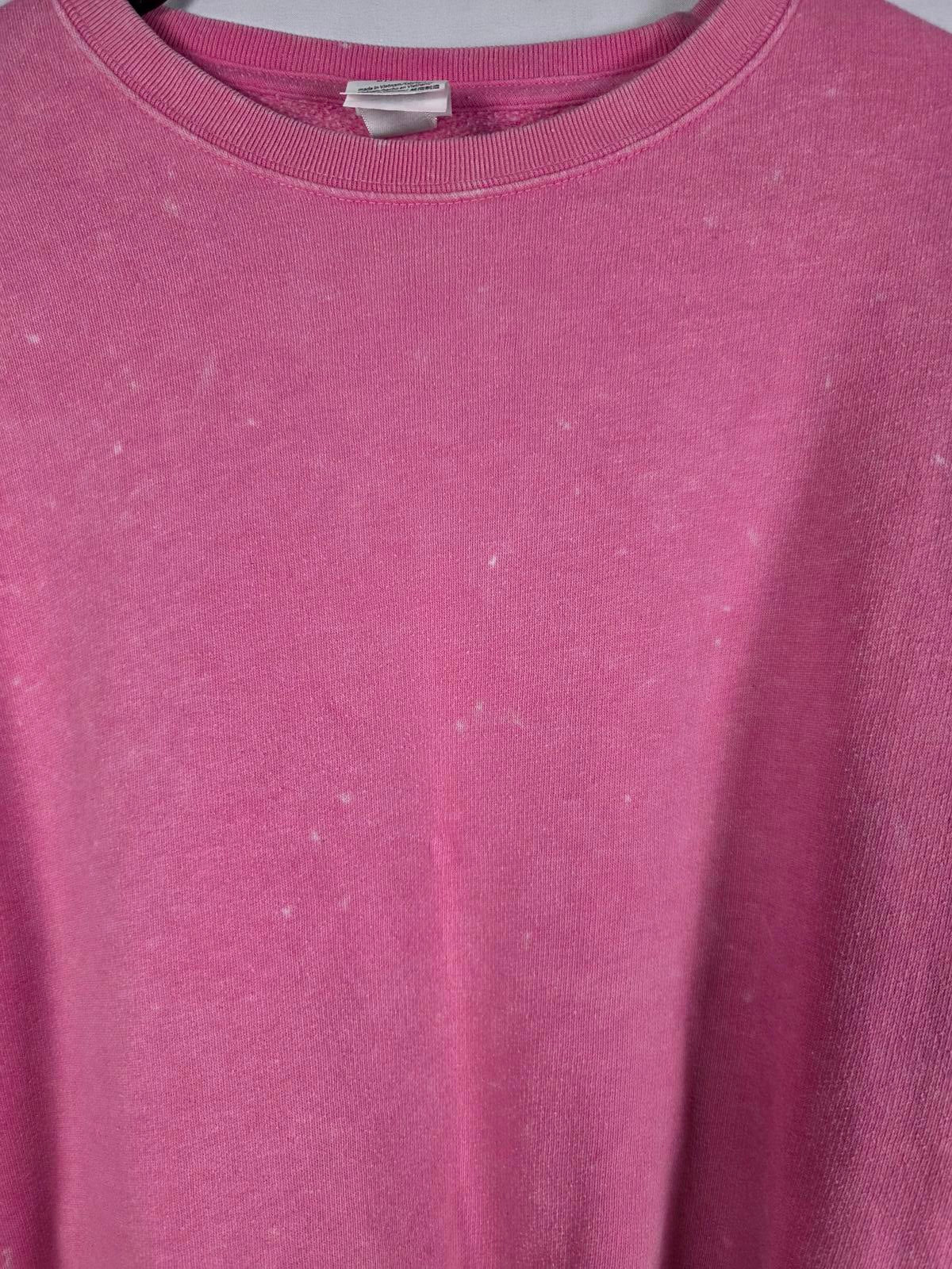 Victorias Secret Pink Vintage Stye Crew Soft Sweater Shirt Pullover MEDIUM