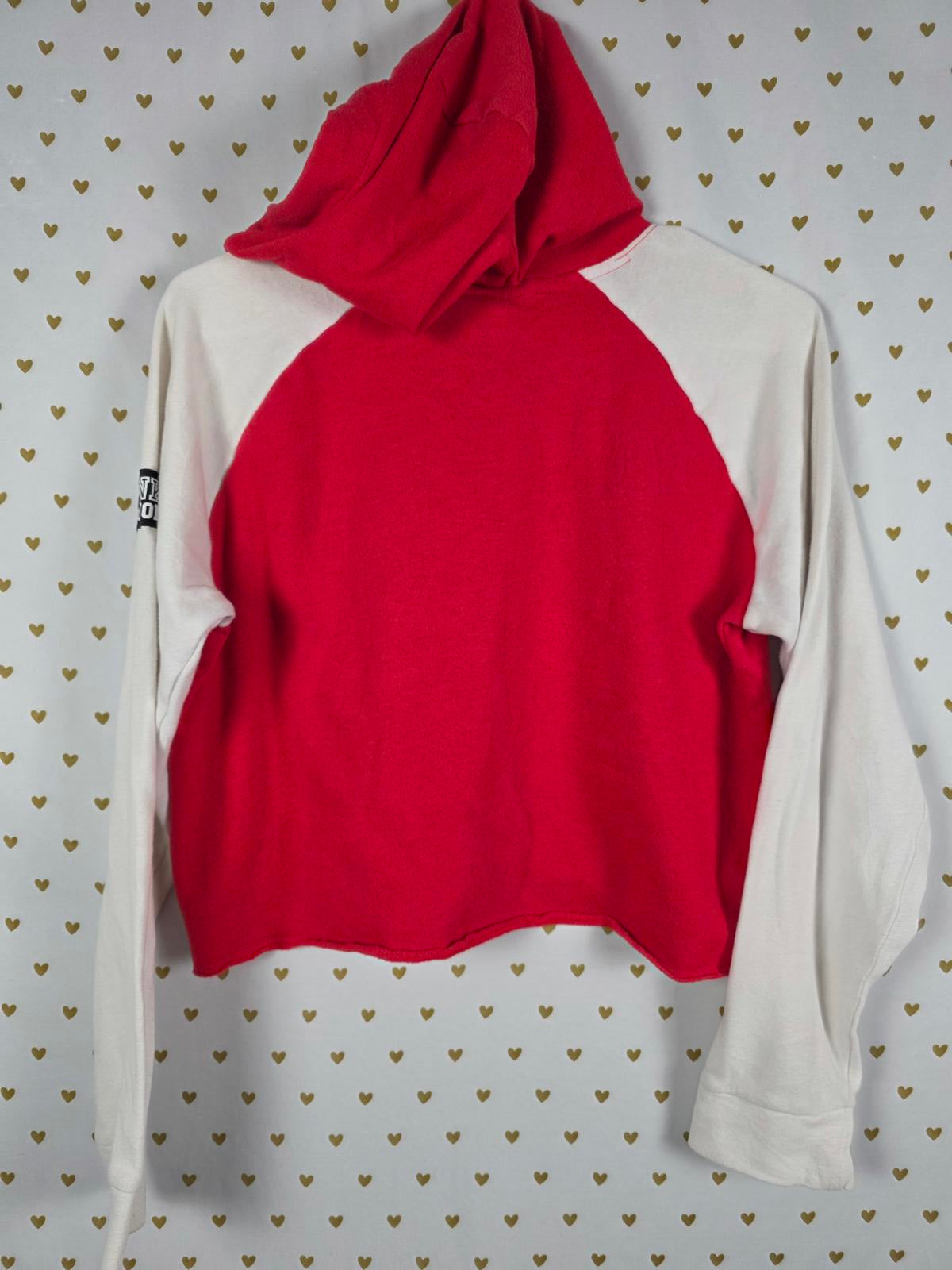 Victorias Secret Pink NATION Cropped Hoodie Sweater Small