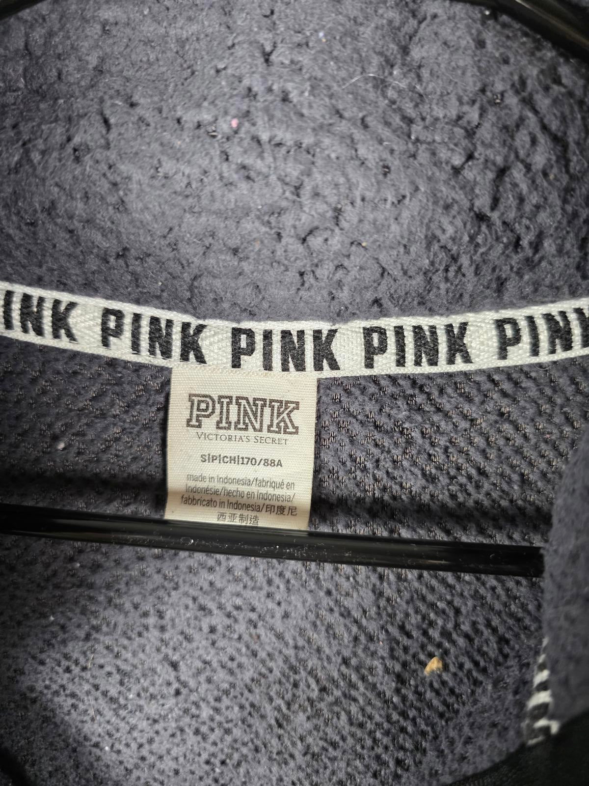 Victorias Secret Pink small oversized quarter zip fleece pullover sweater Shirt