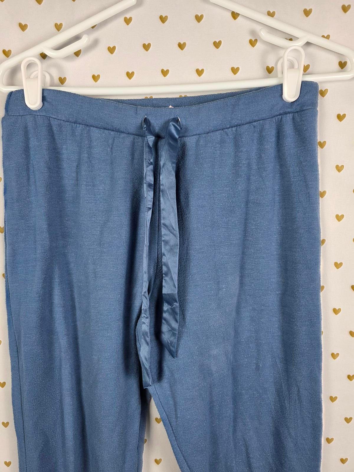 Victorias Secret Tie front blue super soft jogging pants joggers lounge small