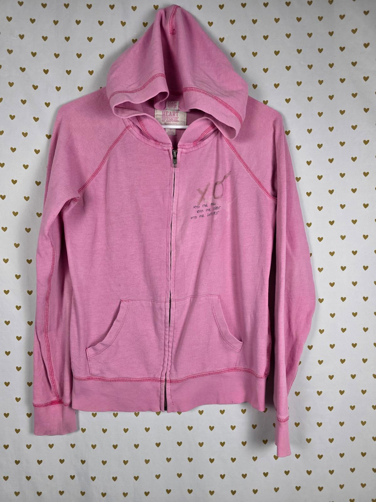 Victorias Secret VINTAGE COLLECTORS y2k YOU WISH Heart PINK Jacket Small