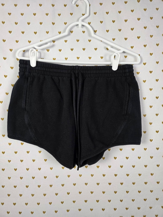 Victorias Secret PINK BLACK Thick Material Sweat Shorts small pockets