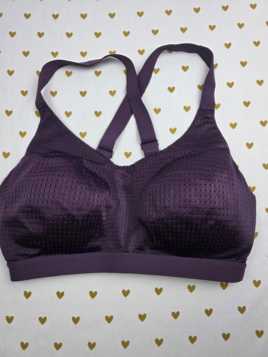 Victorias Secret Purple mesh Lightweight 32DD Sports Bra active tank top support