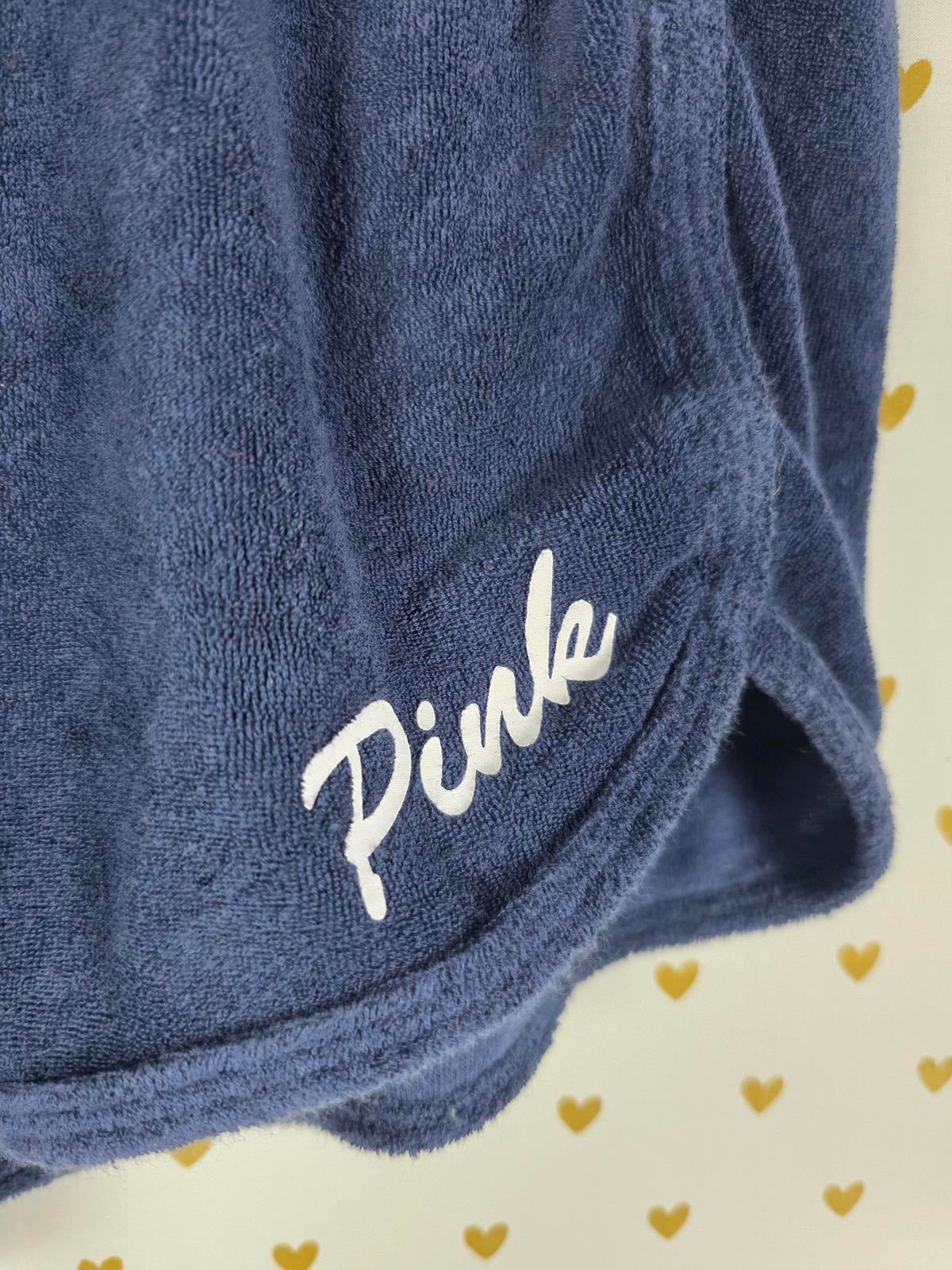 Victorias secret PINK Velour soft Drawstring Shorts SMALL