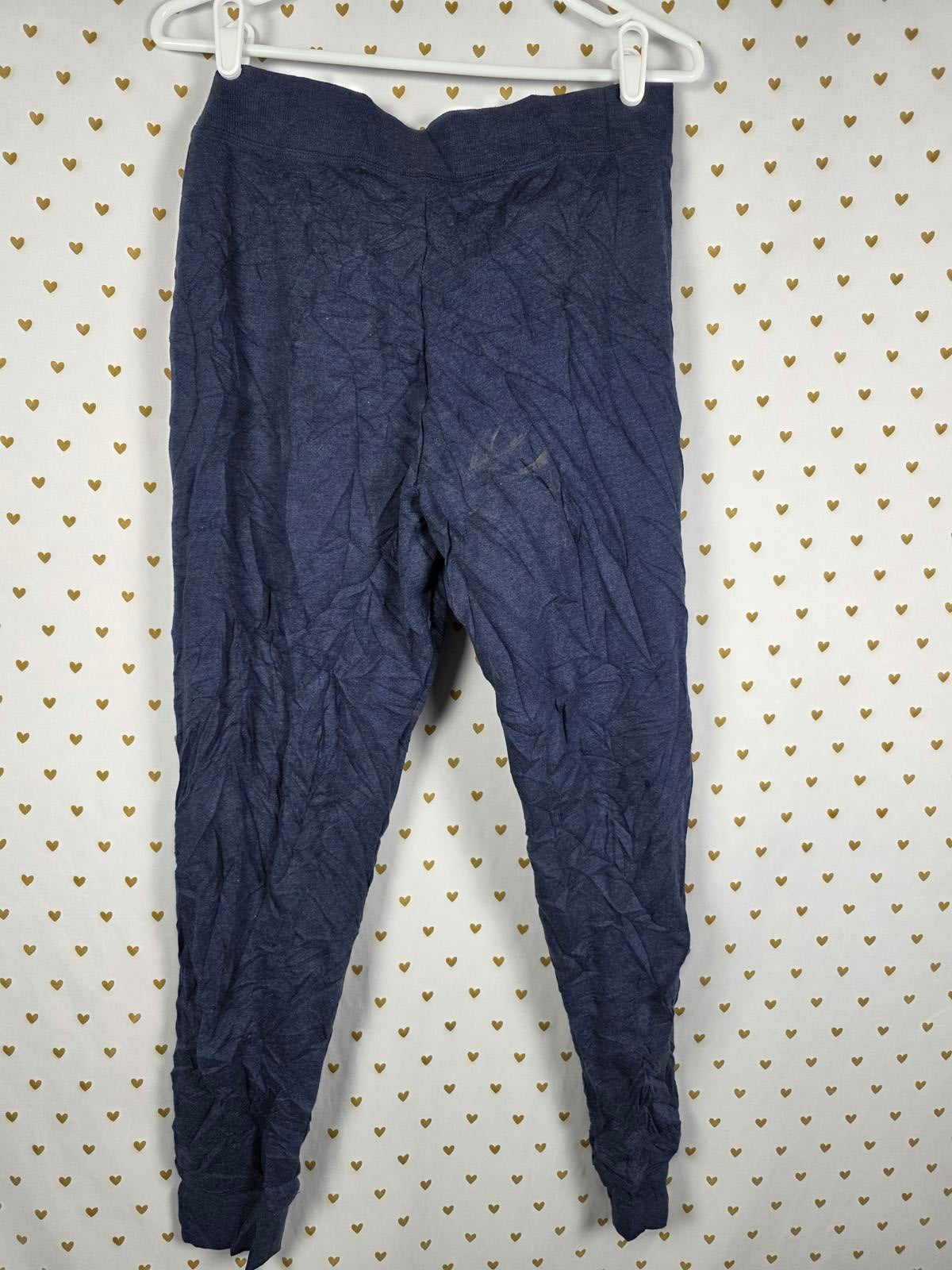 Victorias Secret SPORT Joggers NEW NWT Dark Blue Tapered Sweat Pants Thin VSX M