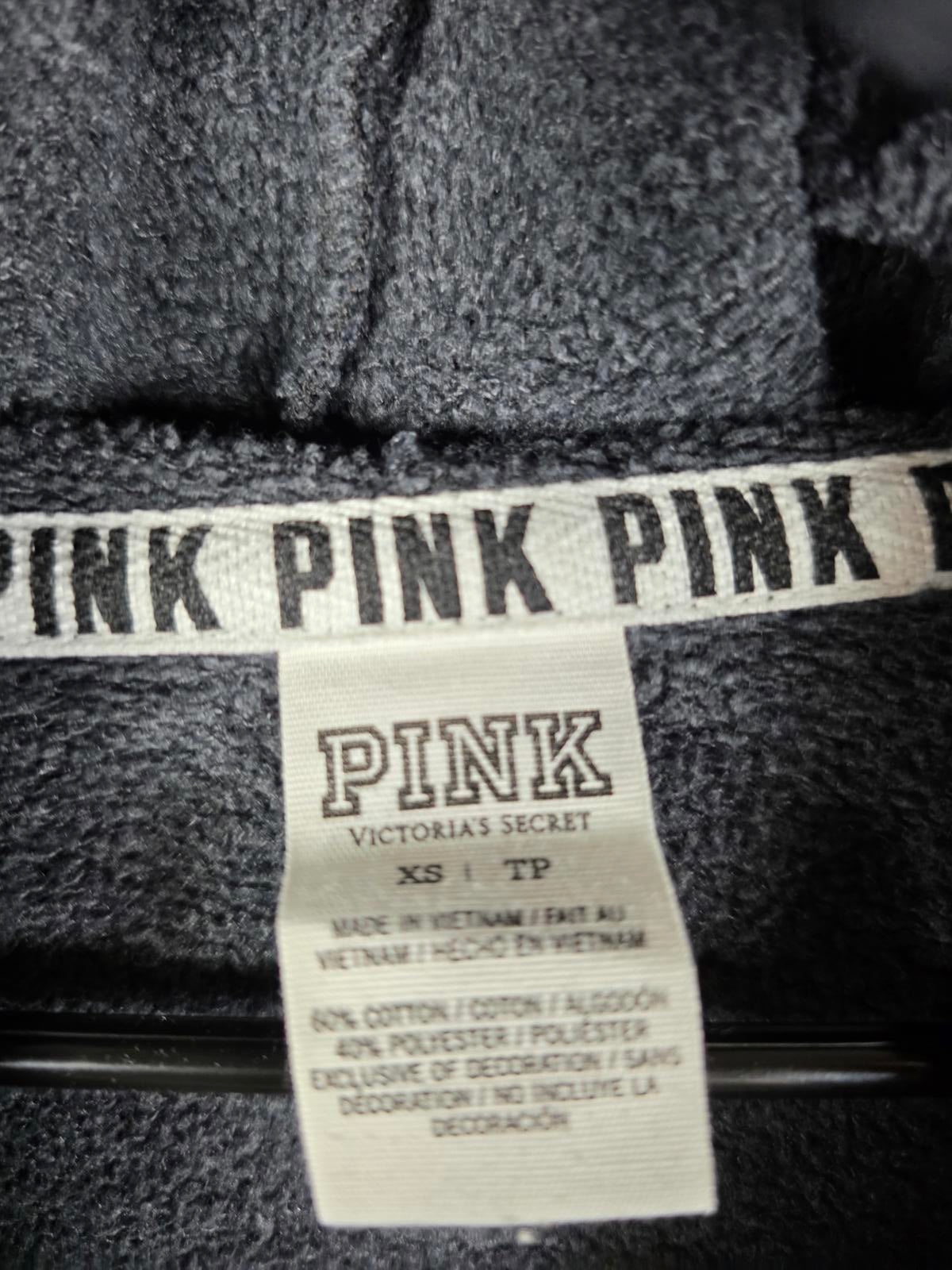Victorias Secret Pink Full Zip Grey XS hoodie Jacket Coat