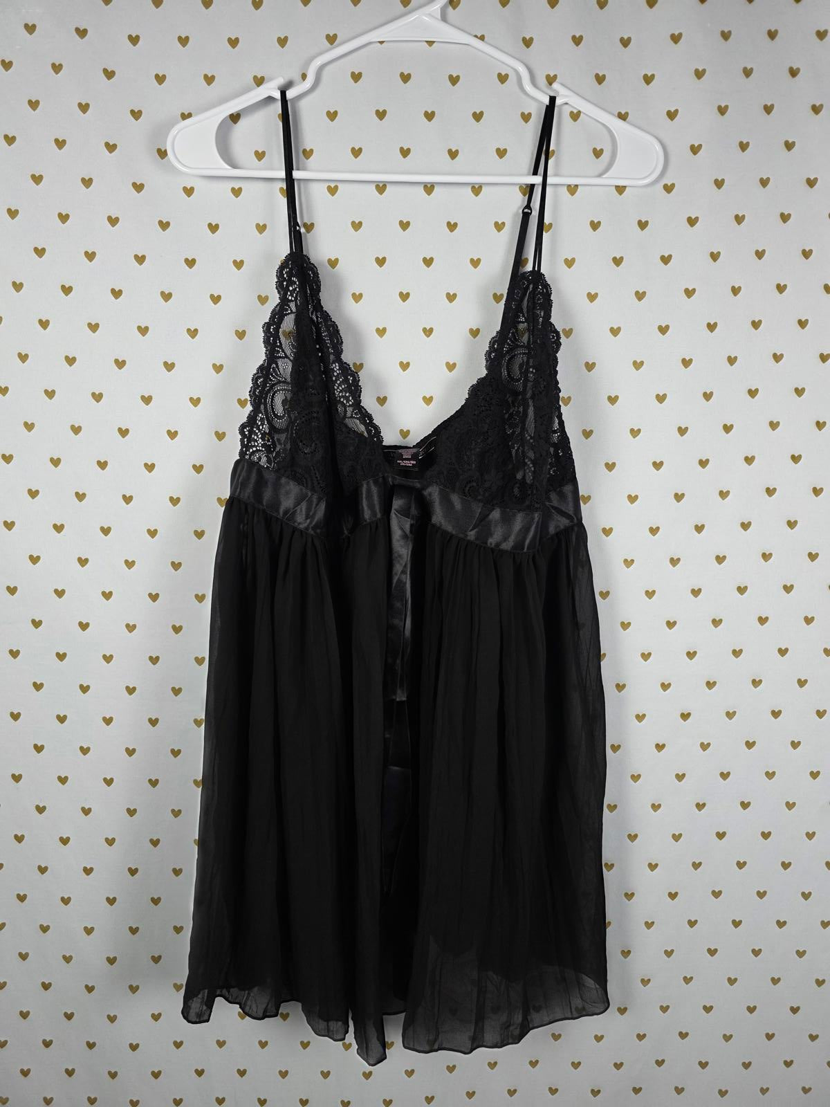 Victorias Secret 2X XXL Pleated Lace accent Babydoll Nightie Lingerie Dress