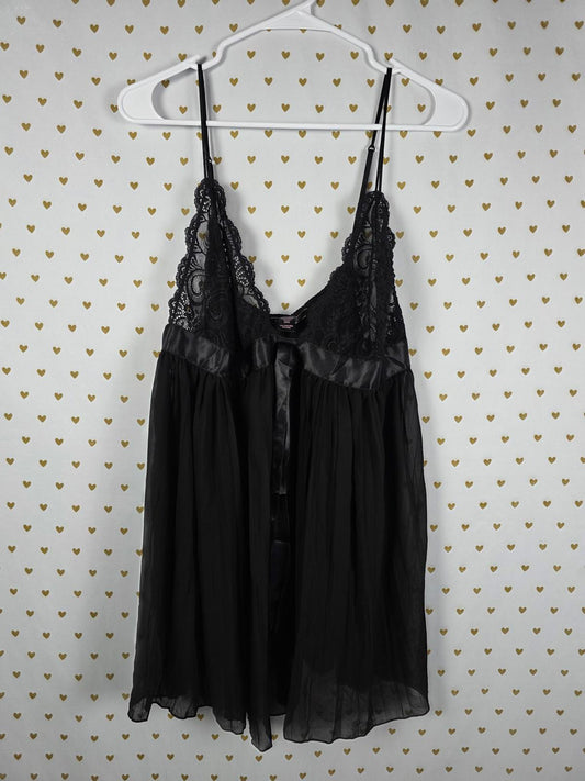 Victorias Secret 2X XXL Pleated Lace accent Babydoll Nightie Lingerie Dress