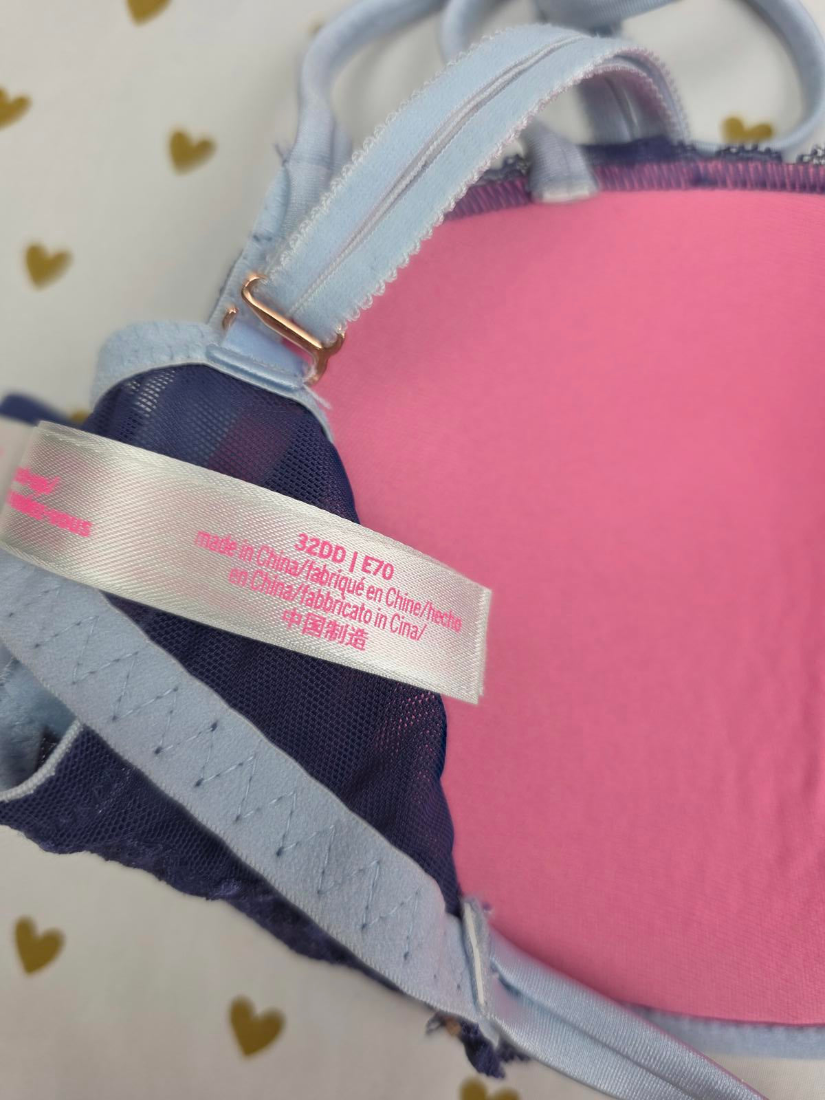Victorias Secret PINK Strappy Caged 32DD date push up bra