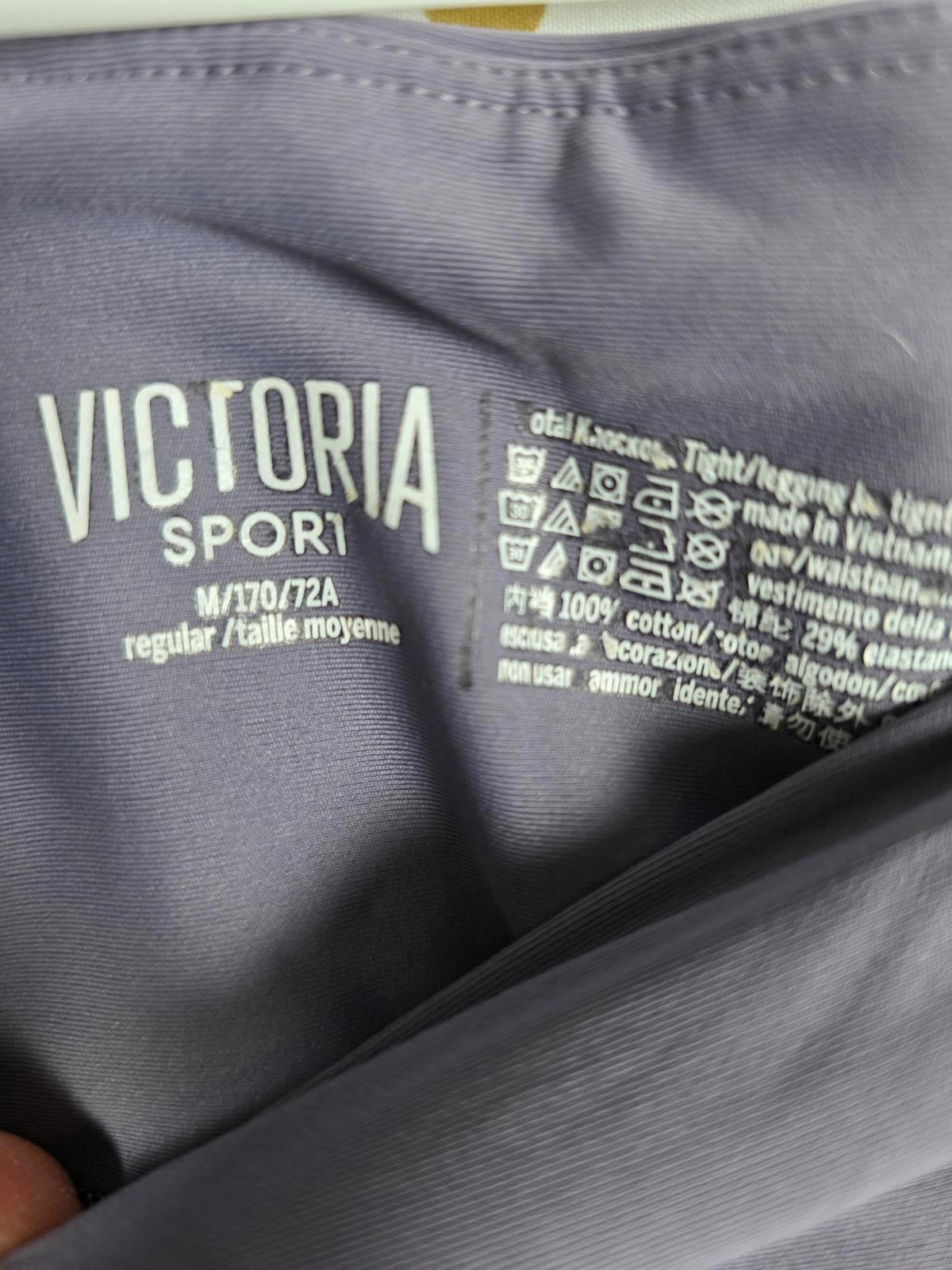 Victorias Secret SPORT Grey Knockout Leggings MEDIUM pockets