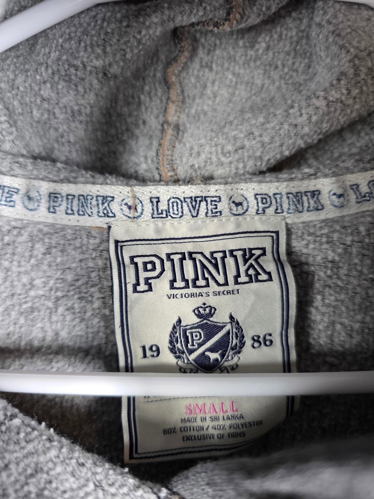 Victorias Secret Pink y2k PEACE VTG LOVE Pullover Hoodie SMALL pullover