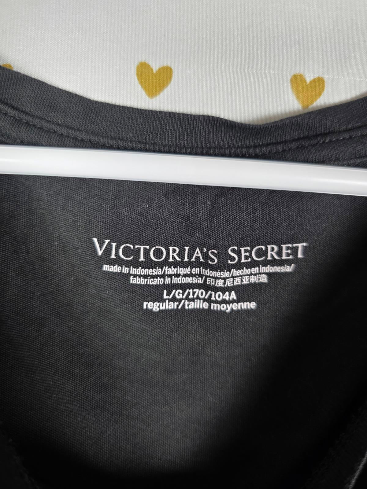 Victorias Secret Logo Baby tee shirt Large Floral