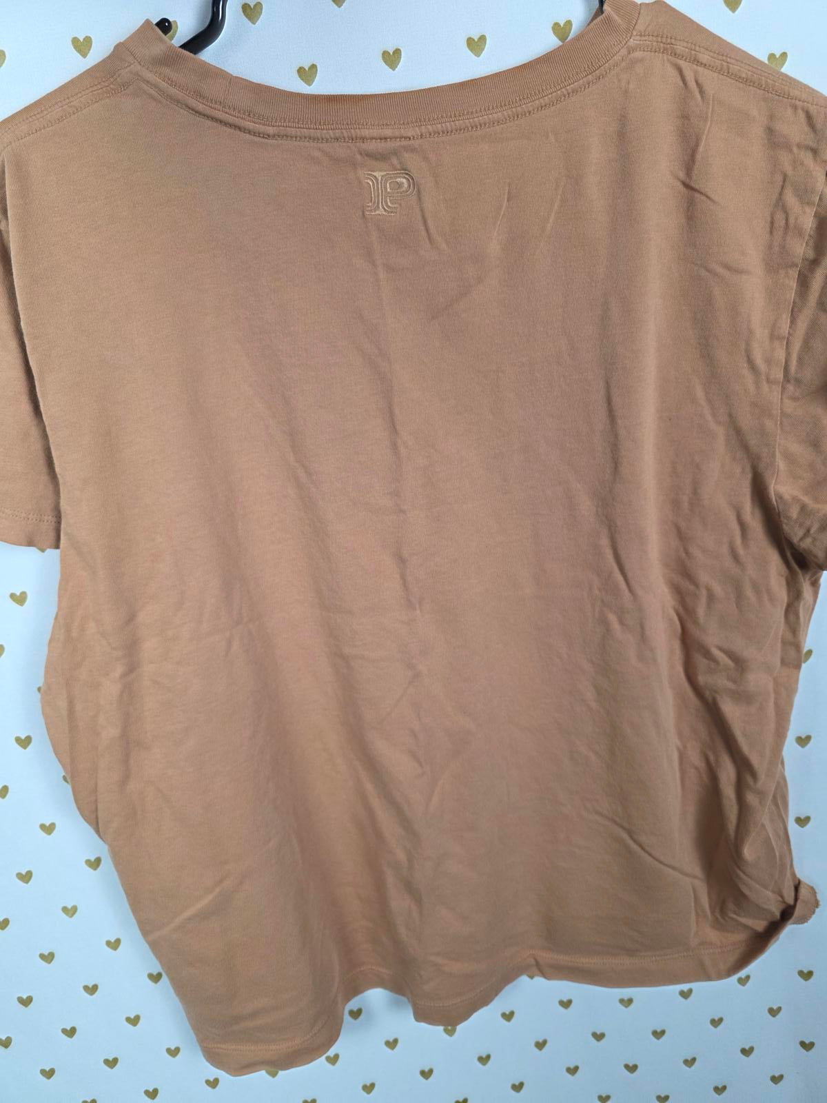 Victorias Secret PINK TRACK Tee Shirt XL Brown Top