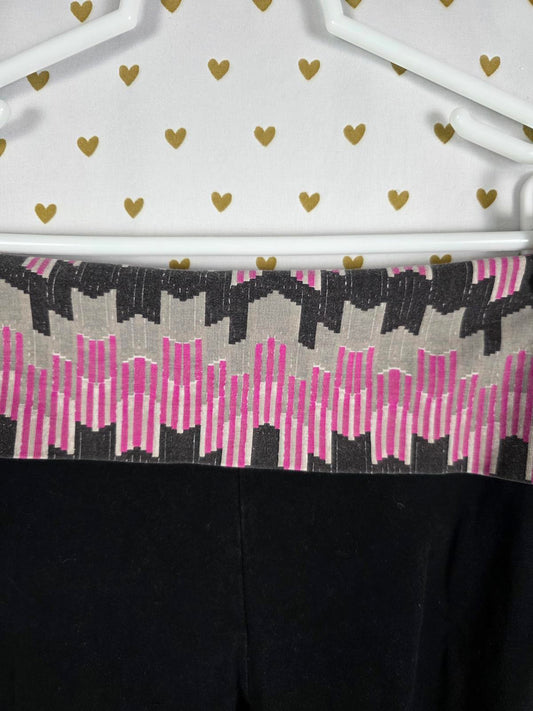 Victorias Secret AZTEC Vintage Y2K FOLDOVER Full Skinny Yoga Pants SMALL