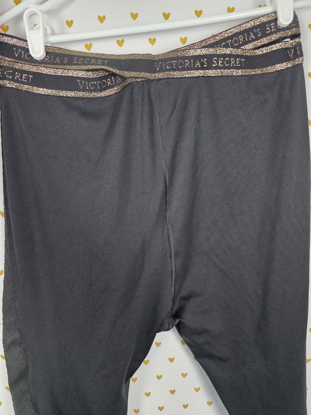 Victorias Secret SEXY Strappy Cross Waist Leggings Raised Logo Pants 16 xl