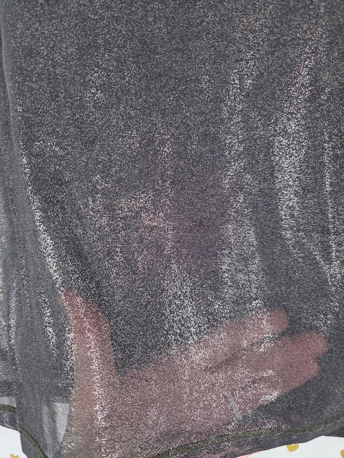 Victorias Secret PINK SHIMMER SHEER Cropped Sexy Shirt XS