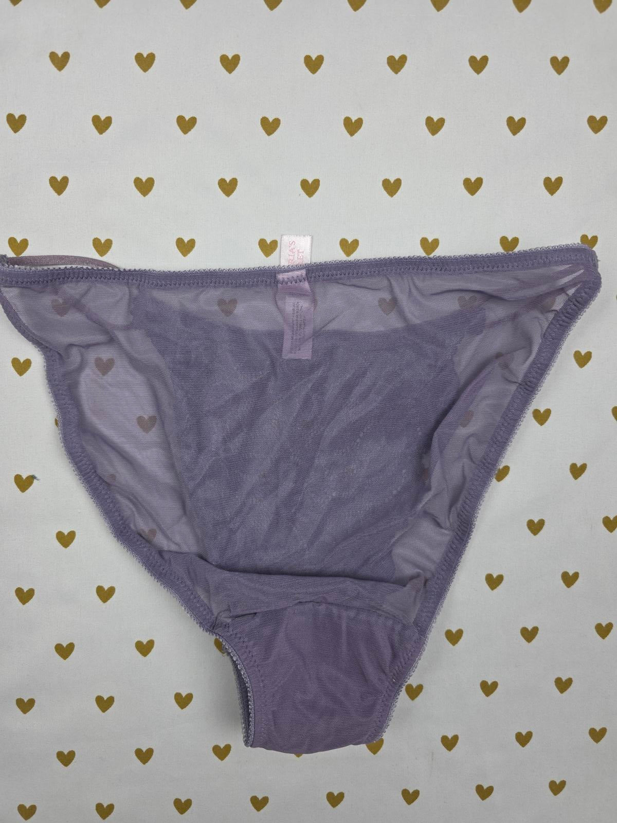 Victorias Secret VINTAGE y2K Lace Sheer String Bikini Panties MEDIUM