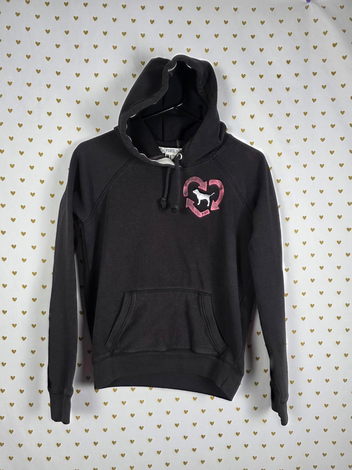 Victorias Secret Pink VINTAGE HTF XS Hoodie Sweater y2k FOR THE PLANET