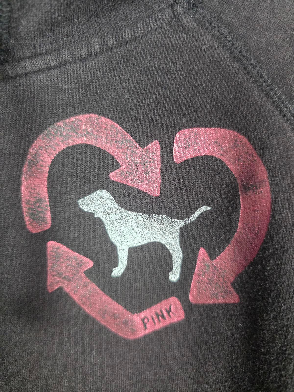 Victorias Secret Pink VINTAGE HTF XS Hoodie Sweater y2k FOR THE PLANET