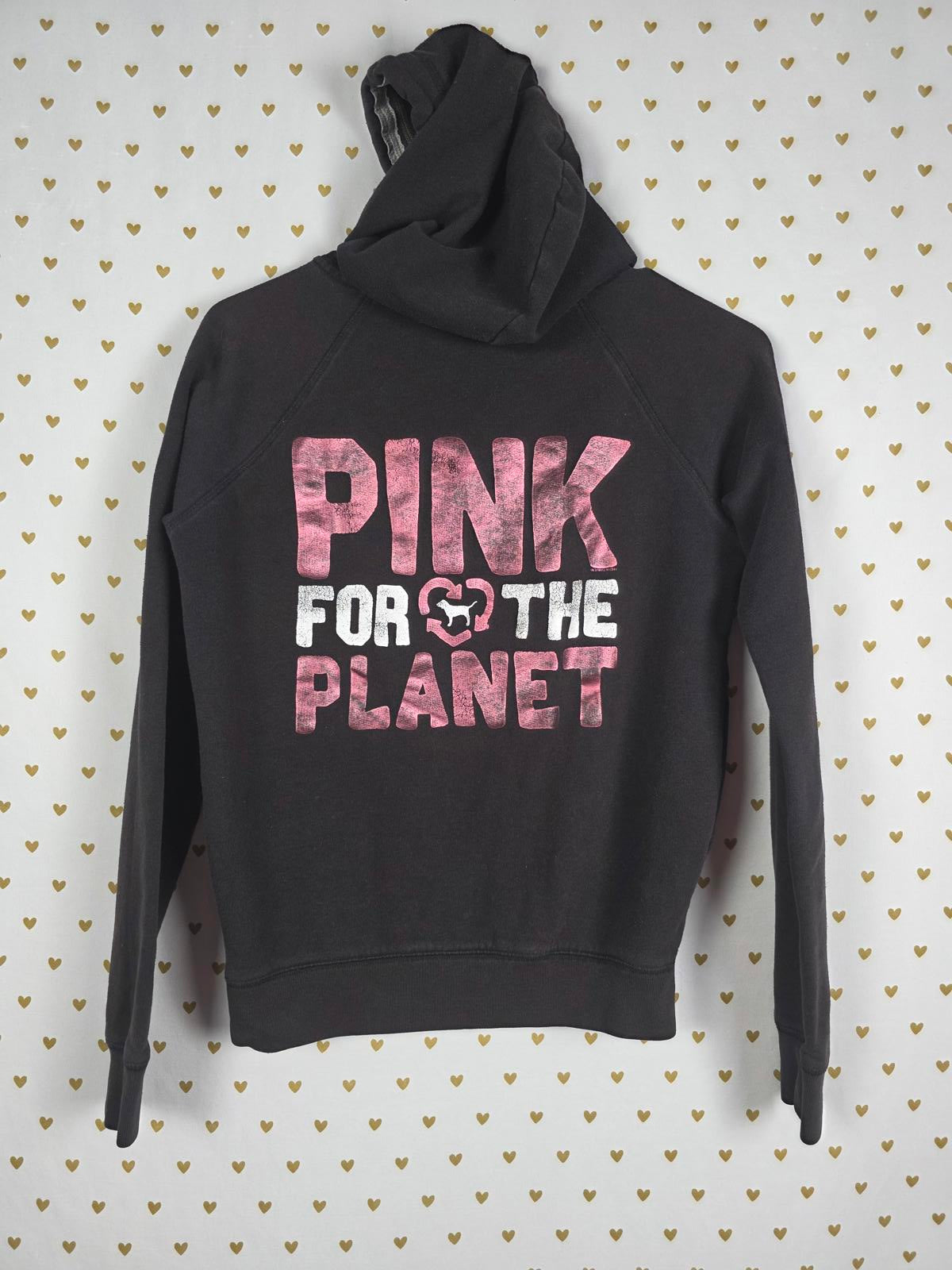Victorias Secret Pink VINTAGE HTF XS Hoodie Sweater y2k FOR THE PLANET