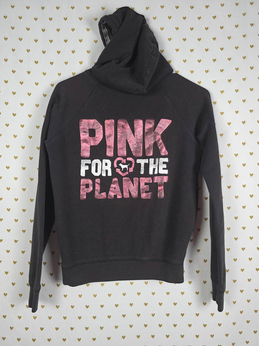 Victorias Secret Pink VINTAGE HTF XS Hoodie Sweater y2k FOR THE PLANET