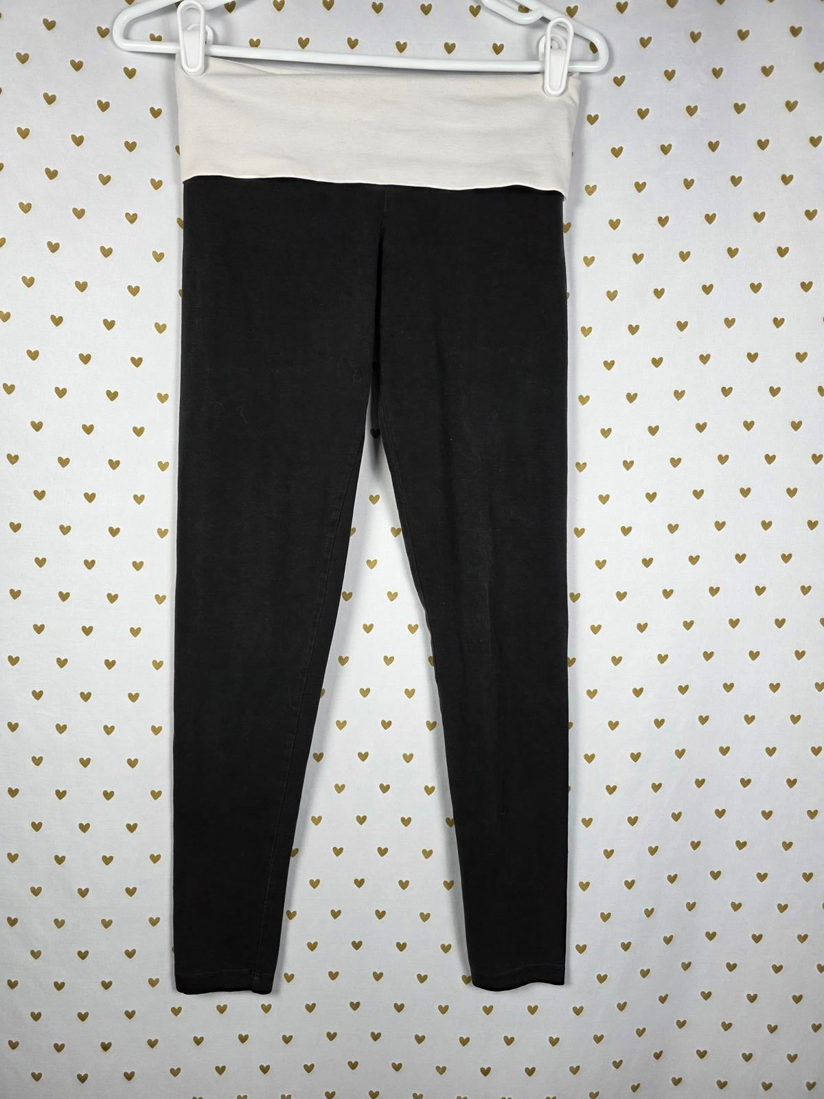 Victorias Secret PINK GOLD BLING Studded FOLDOVER Yoga Pants XS Skinny