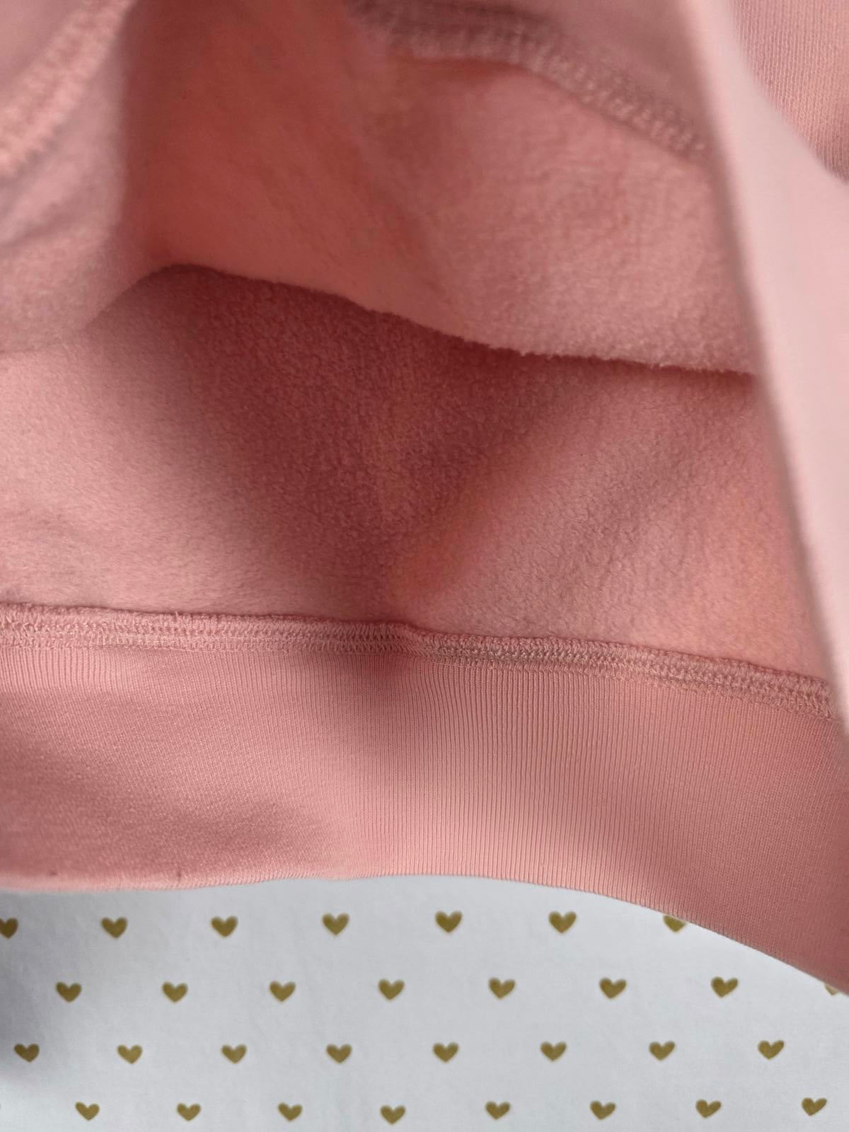 Victorias Secret Pink Slouchy Sweater Foil logo Long sleeve Shirt SMALL