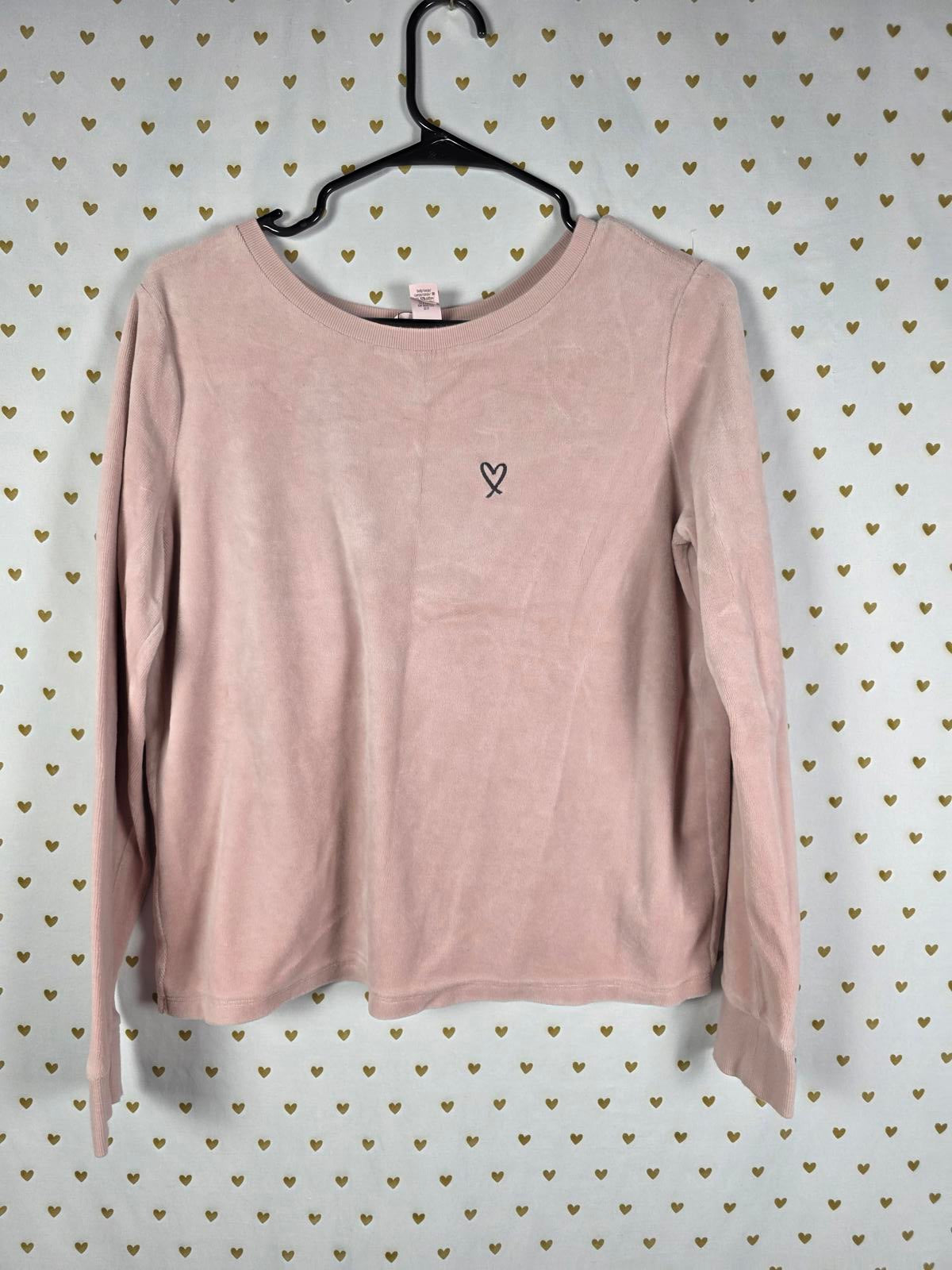 Victorias Secret RARE OPEN BACK Velour Long sleeve sweater shirt MEDIUM