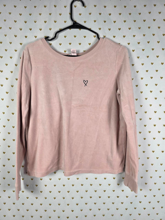 Victorias Secret RARE OPEN BACK Velour Long sleeve sweater shirt MEDIUM