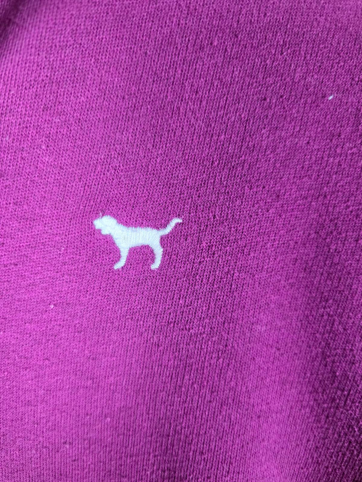 Victorias Secret Pink VINTAGE Quarter ZIp Purple Sweater Shirt XS