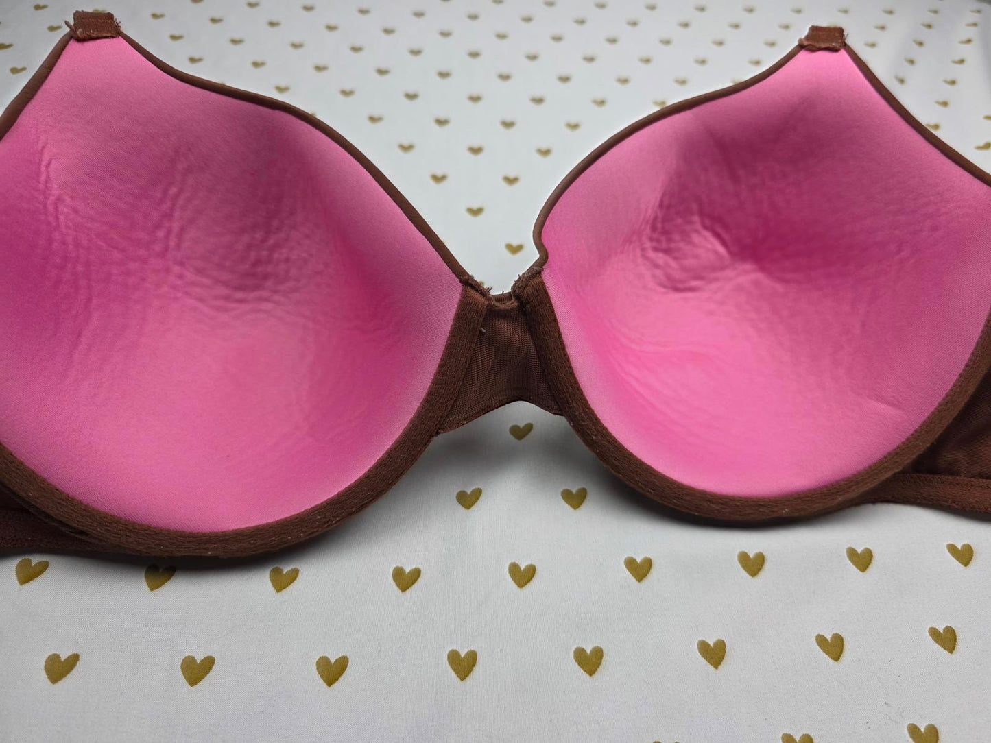 Victorias Secret PINK Brown 36DDD Wear Everywhere T shirt lightly Lined Bra
