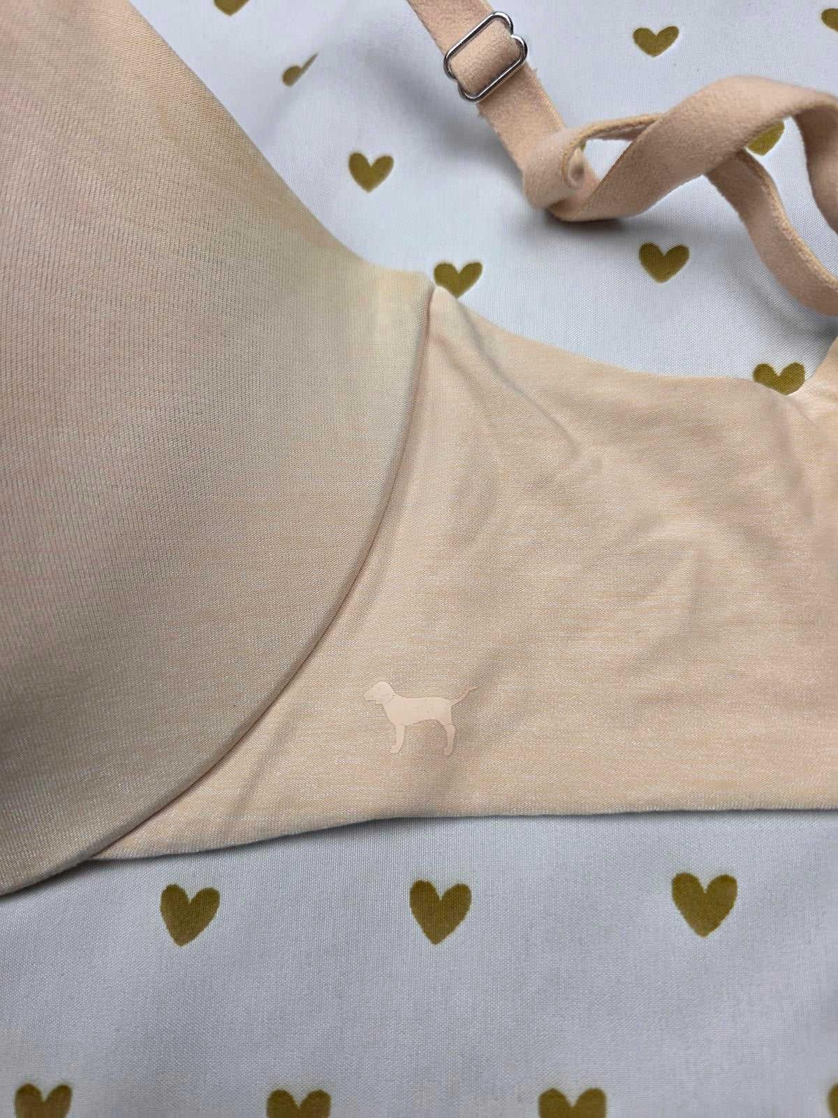 Victorias Secret PINK Vintage 34DD Beige Light Lift Bra