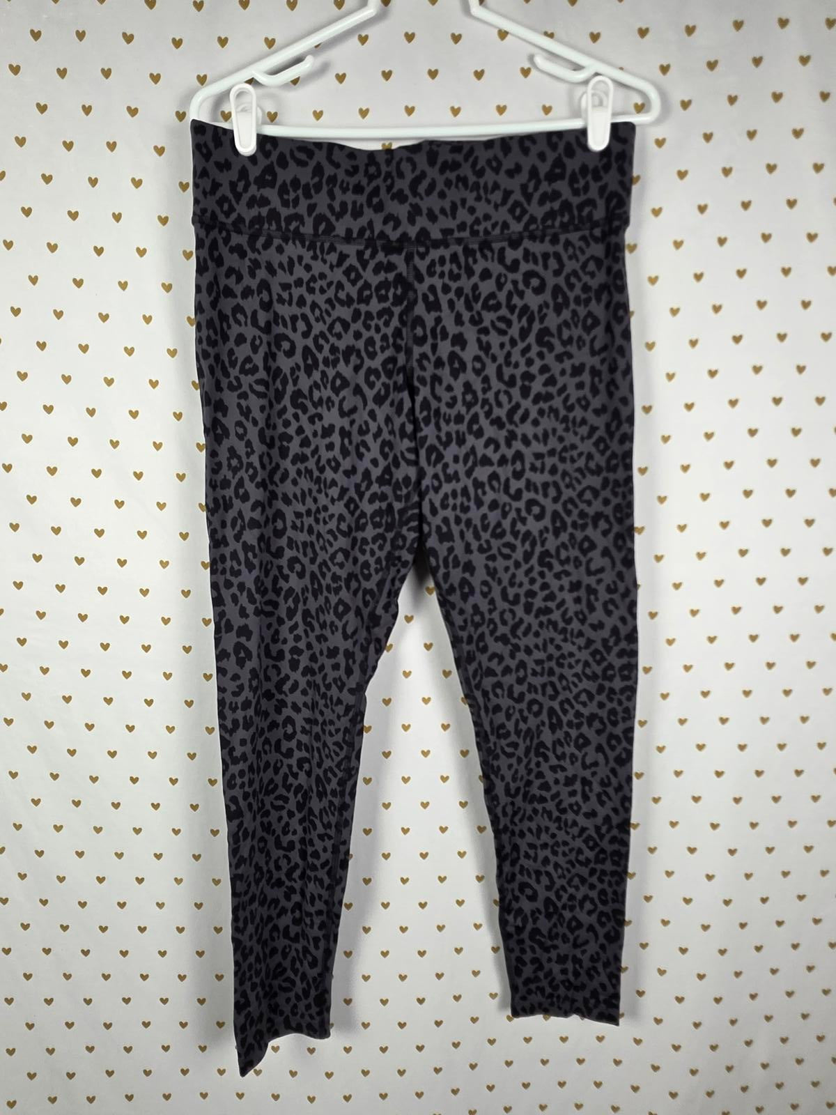 Victorias Secret PINK CHEETAH LEOPARD Yoga Pants Active Leggings LARGE