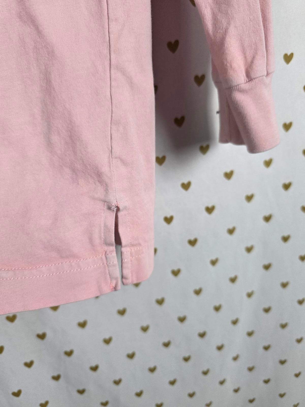 Victorias Secret PINK Long sleeve crest logo tee shirt XS