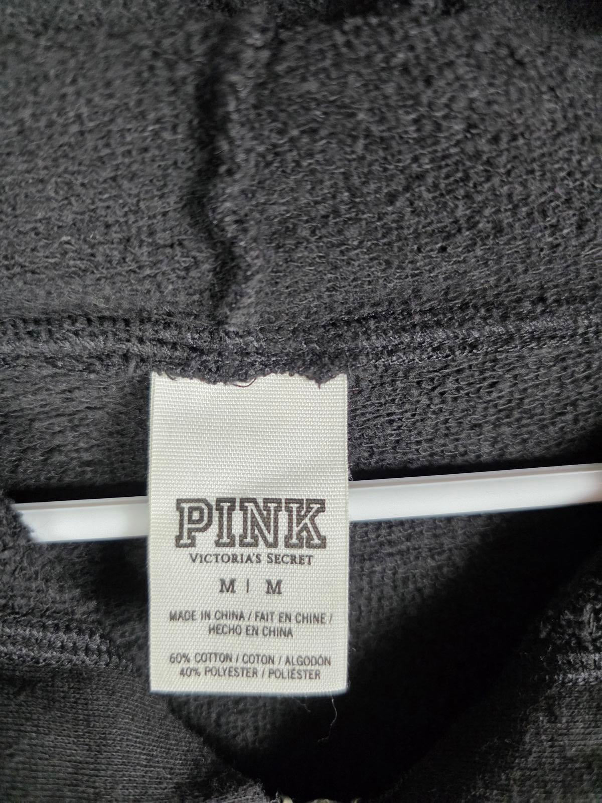 Victoria's Secret PINK Fashion Show Silver Sequin Bling Hoodie MEDIUM RARE