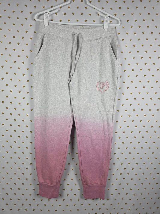 Victorias Secret PINK Gradient Joggers sweatpants Small Pockets Grey