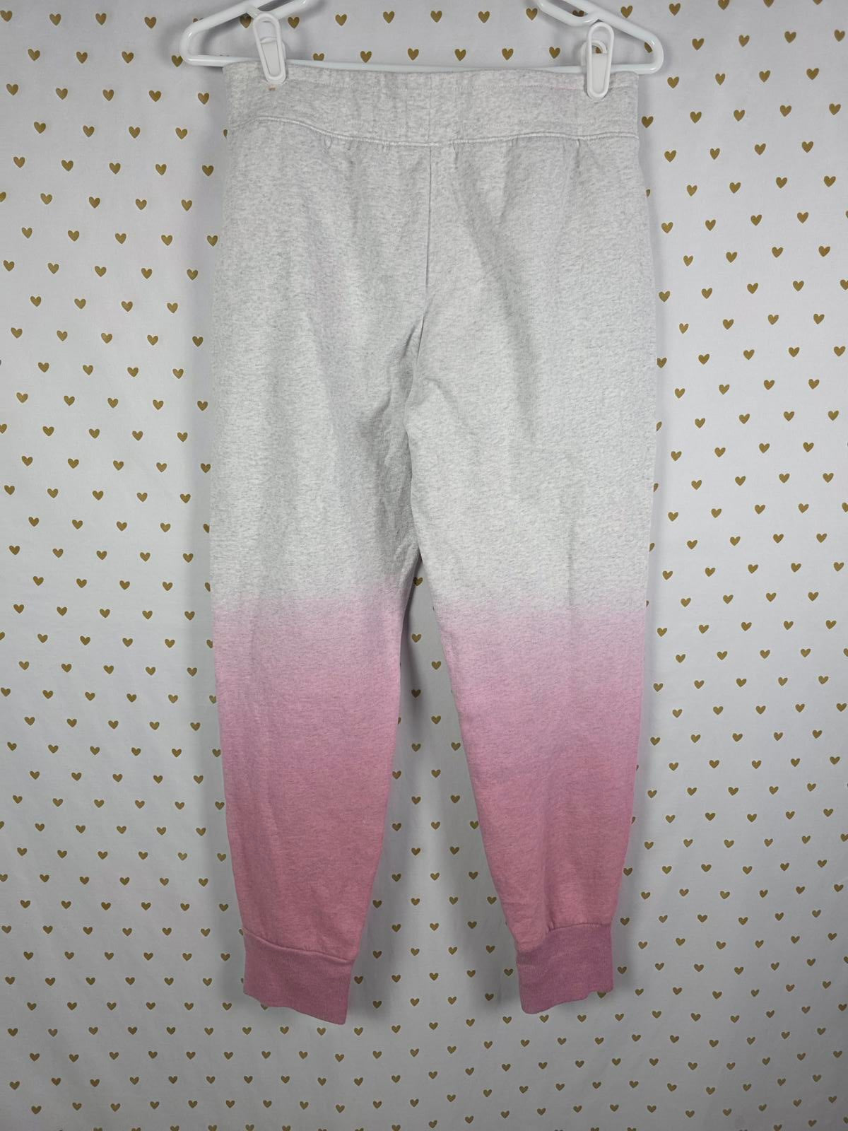 Victorias Secret PINK Gradient Joggers sweatpants Small Pockets Grey
