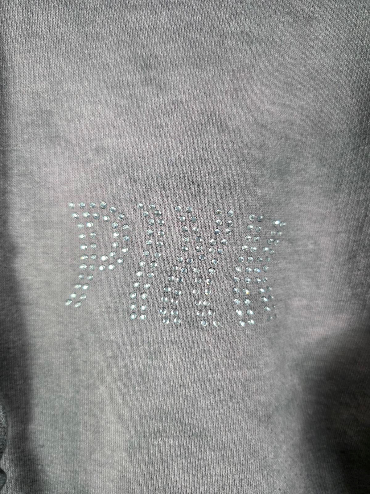 Victorias Secret Pink BLING Rhinestone LOVE  Hoodie Jacket Tye Dye MEDIUM