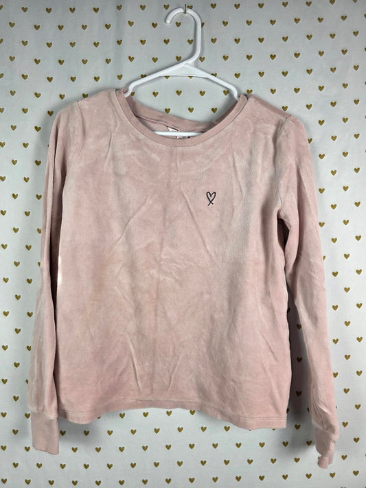 Victorias Secret Velour Open Back Sexy Long Sleeve sweater shirt SMALL Pink
