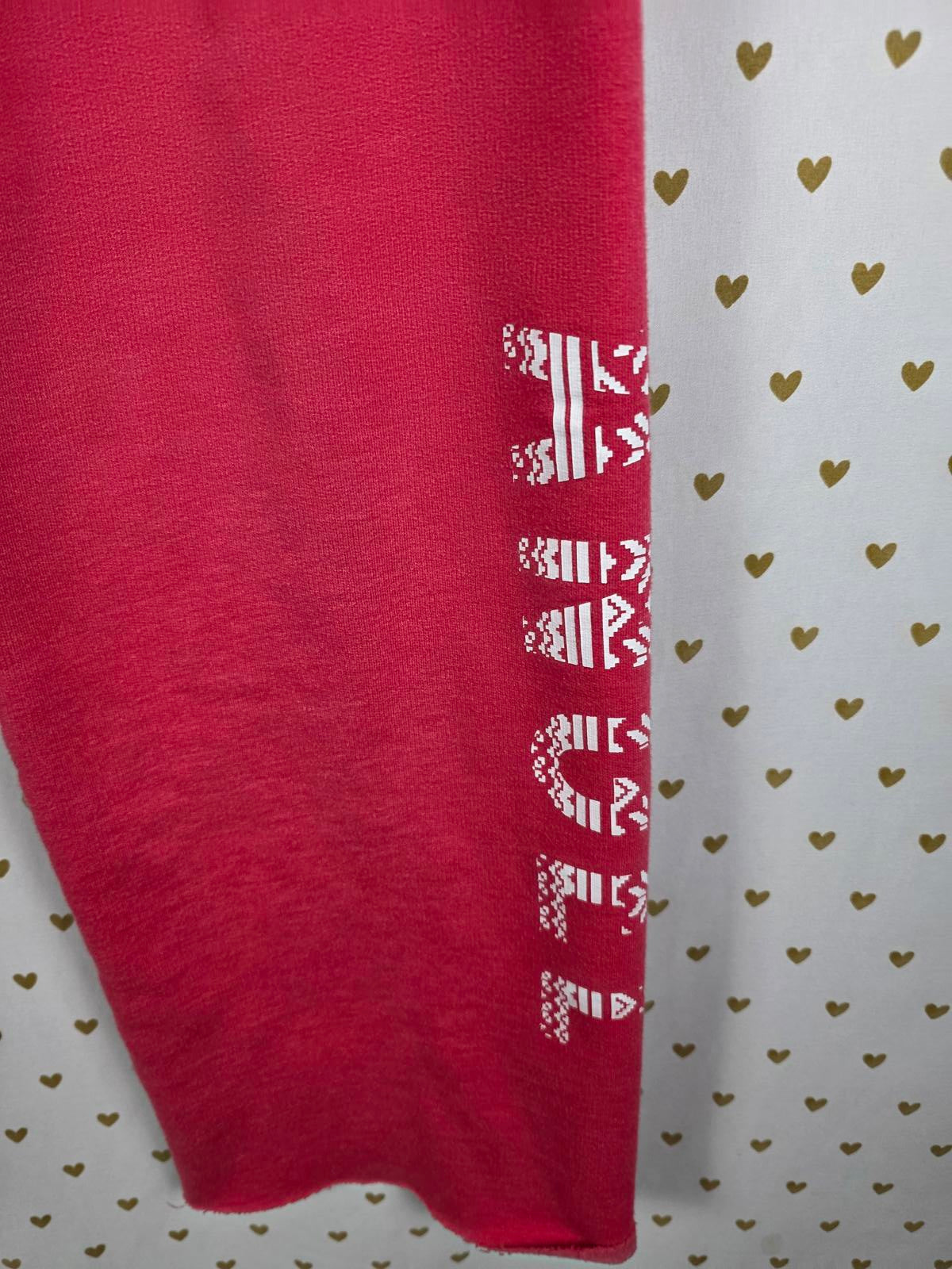 Victorias Secret ANGELS Red WINGS Joggers Sweatpants Straight Leg SMALL
