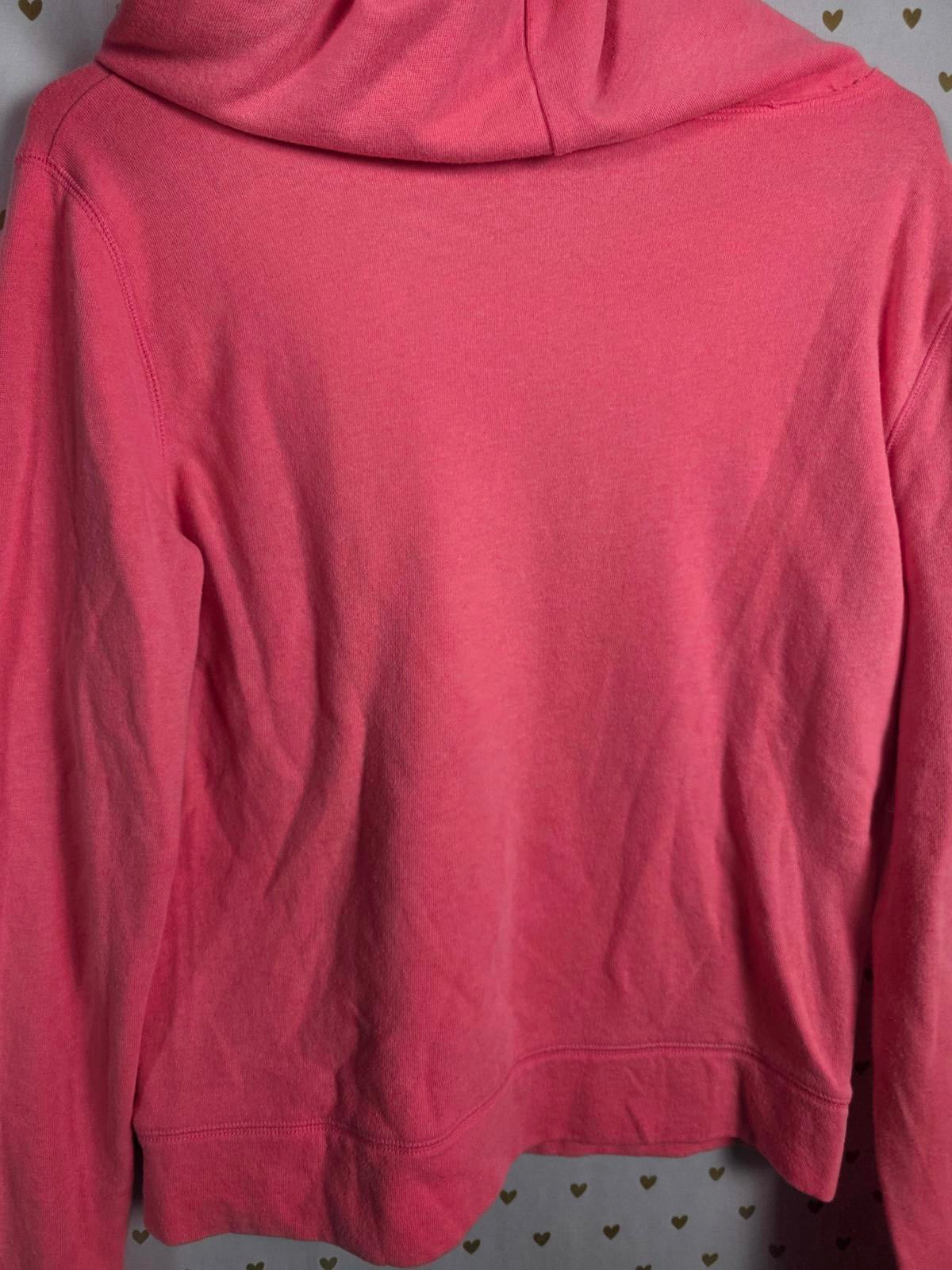 Victorias Secret Pink Neon Logo Pullover Hoodie Sweater SMALL