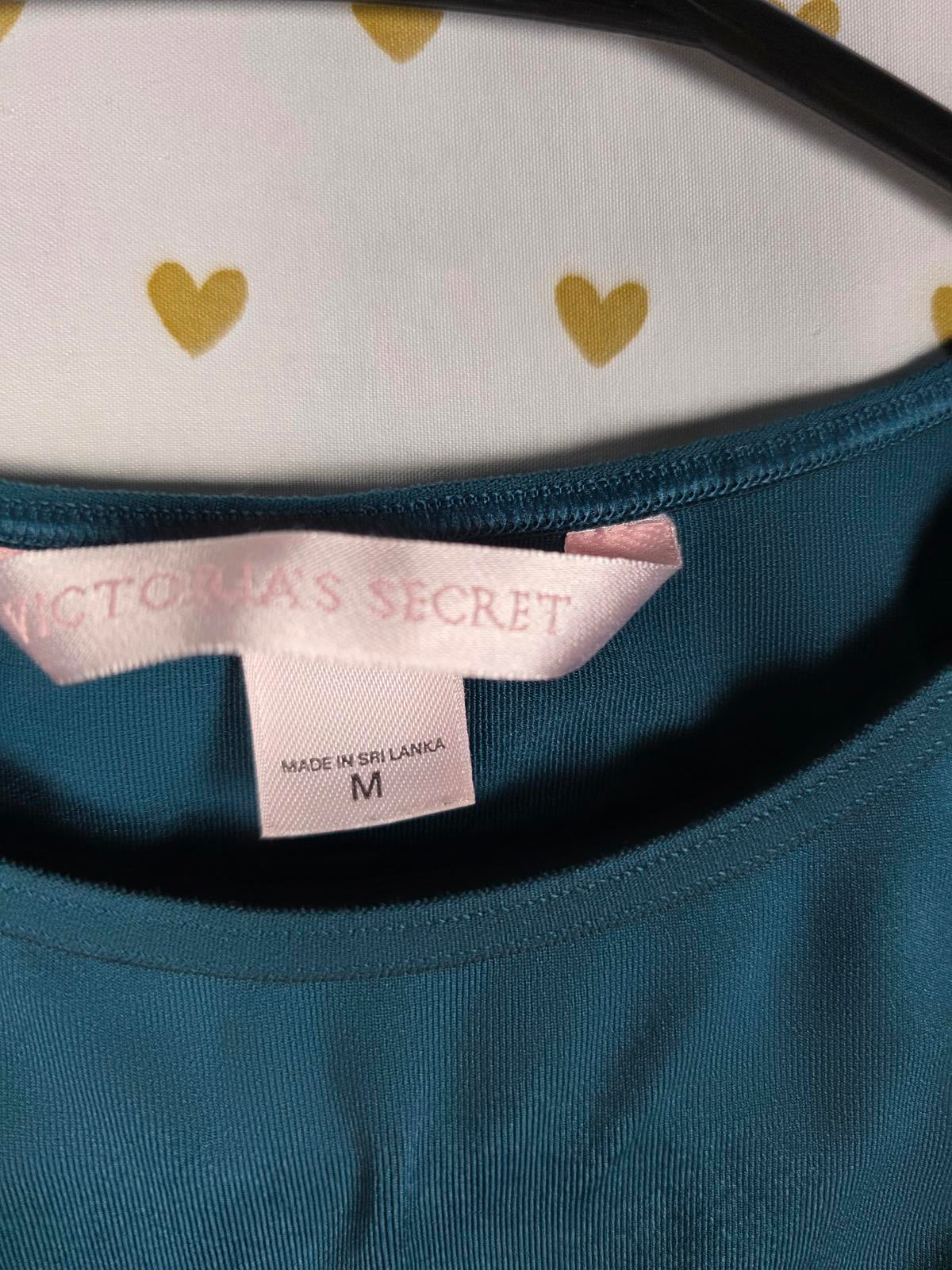 Victorias Secret VINTAGE Y2k Emerald tank Top MEDIUM Cropped 2003
