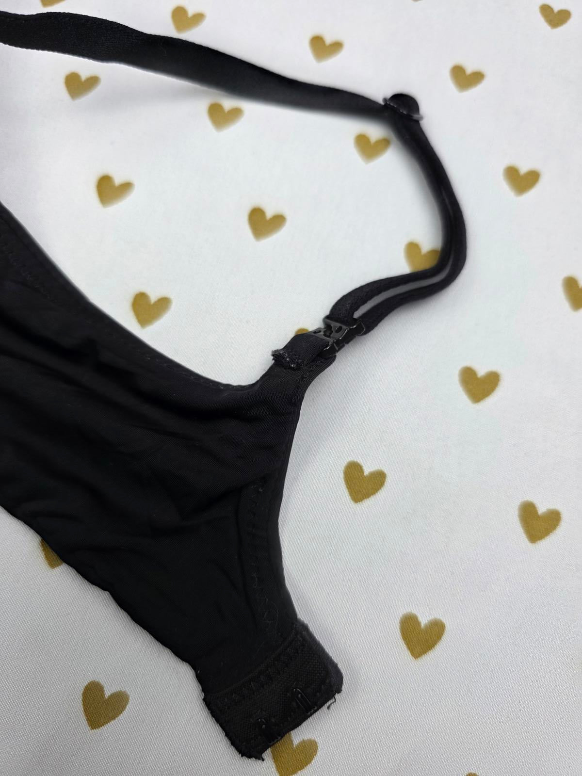 Victorias Secret Black T Shirt Wireless No Wire Lightly Lined Bra  34C